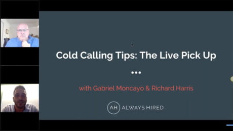 cold calling and the live pickup with Gabriel moncayo