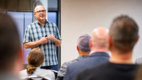 Richard Harris leading a customized B2B sales training program