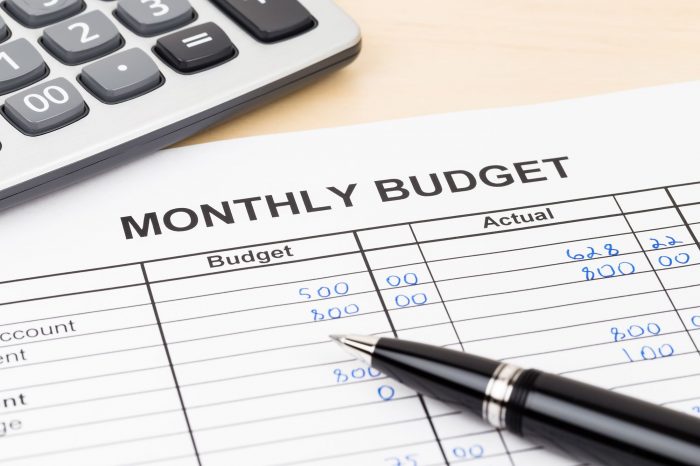 monthly budget
